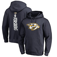 Filip Forsberg Nashville Predators Backer Pullover Hoodie Navy