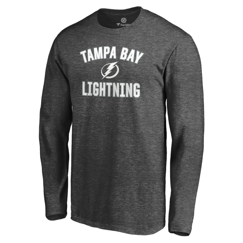Tampa Bay Lightning Victory Arch Long Sleeve T-Shirt Heathered Gray