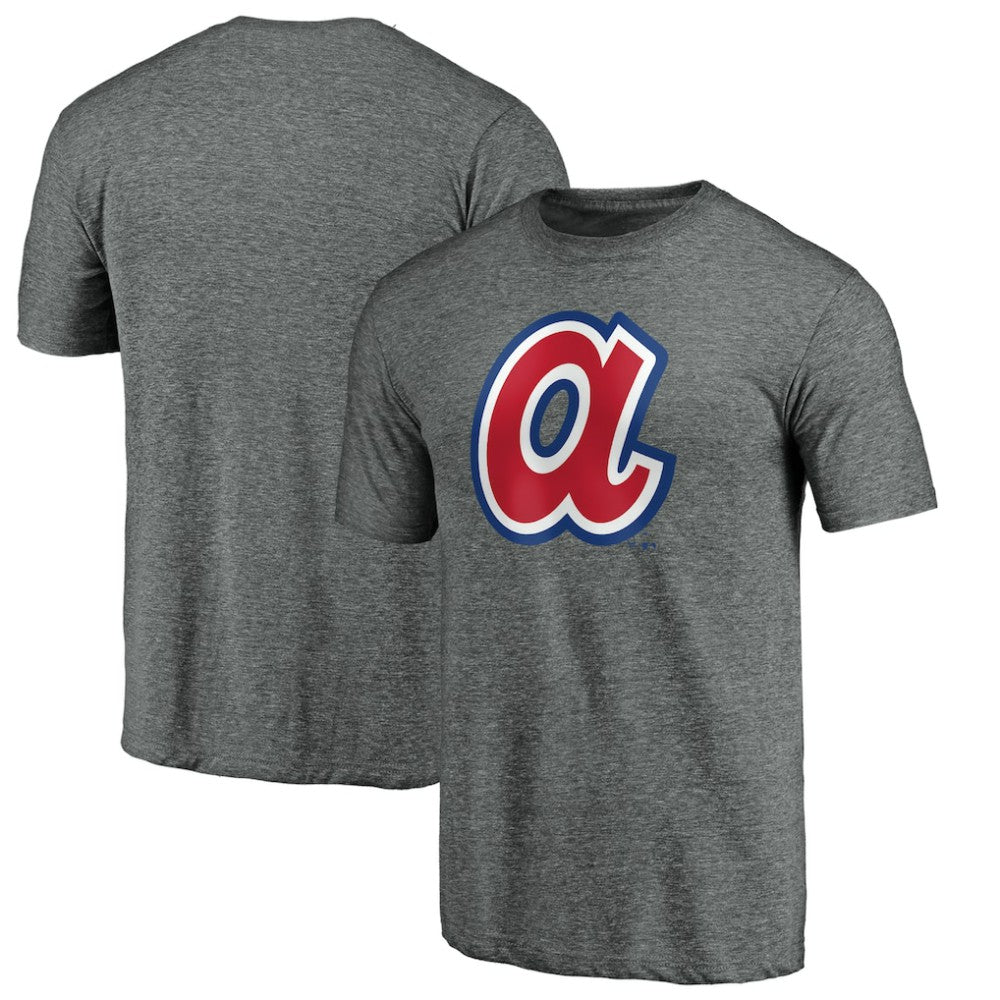 Atlanta Braves Cooperstown Collection Forbes Tri-Blend T-Shirt Ash