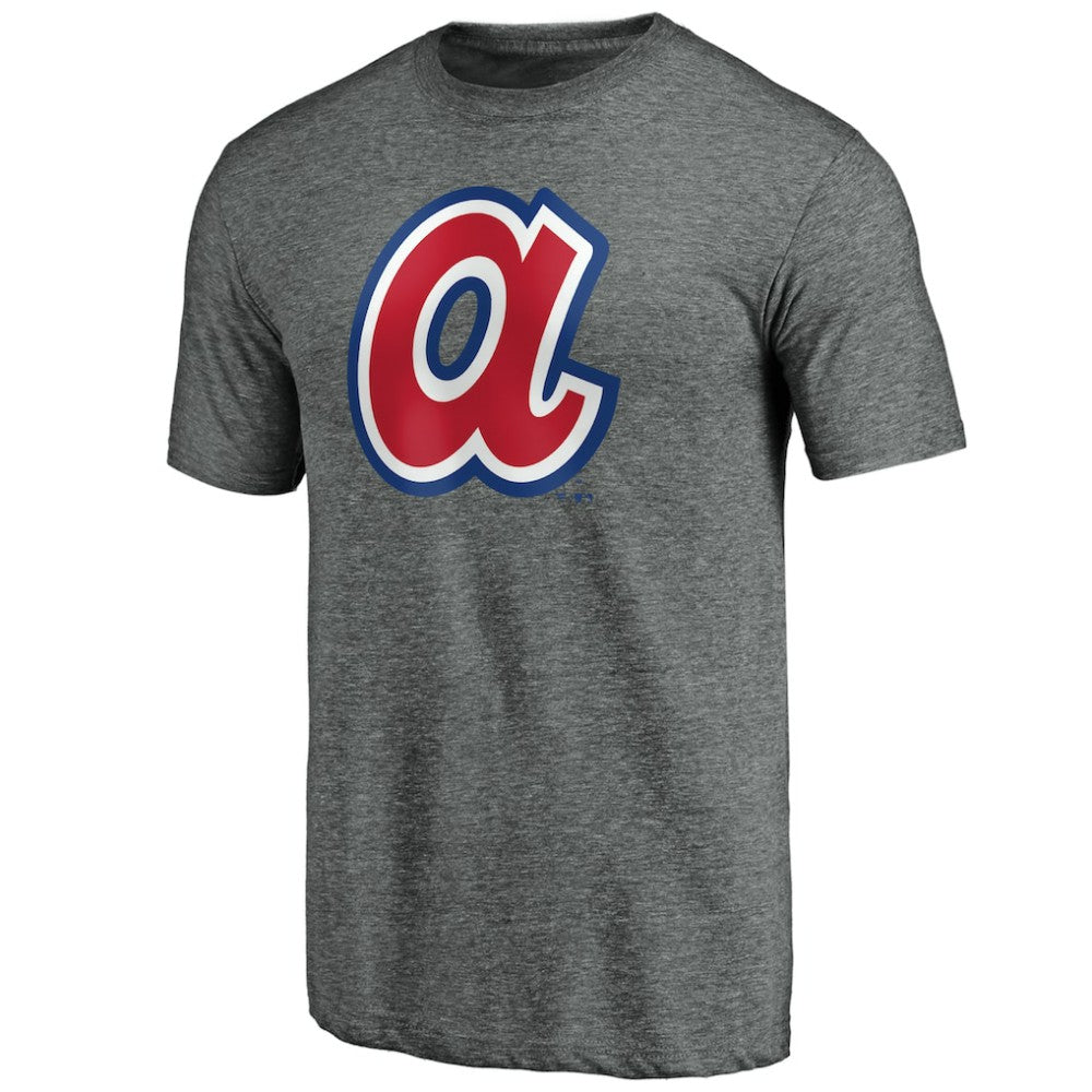 Atlanta Braves Cooperstown Collection Forbes Tri-Blend T-Shirt Ash