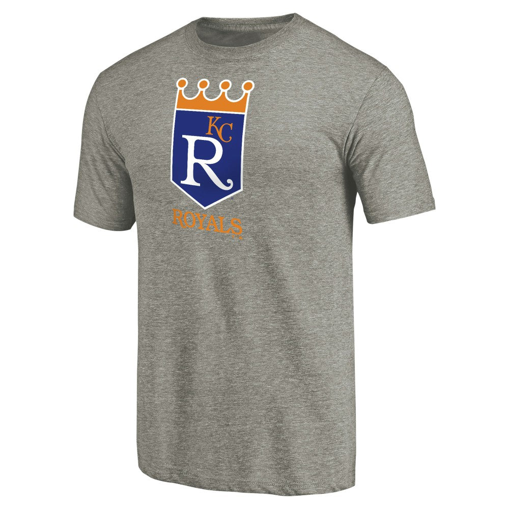 Kansas City Royals Cooperstown Collection Forbes Tri-Blend T-Shirt Ash