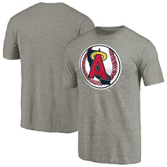 Los Angeles Angels Cooperstown Collection Forbes Tri-Blend T-Shirt Ash