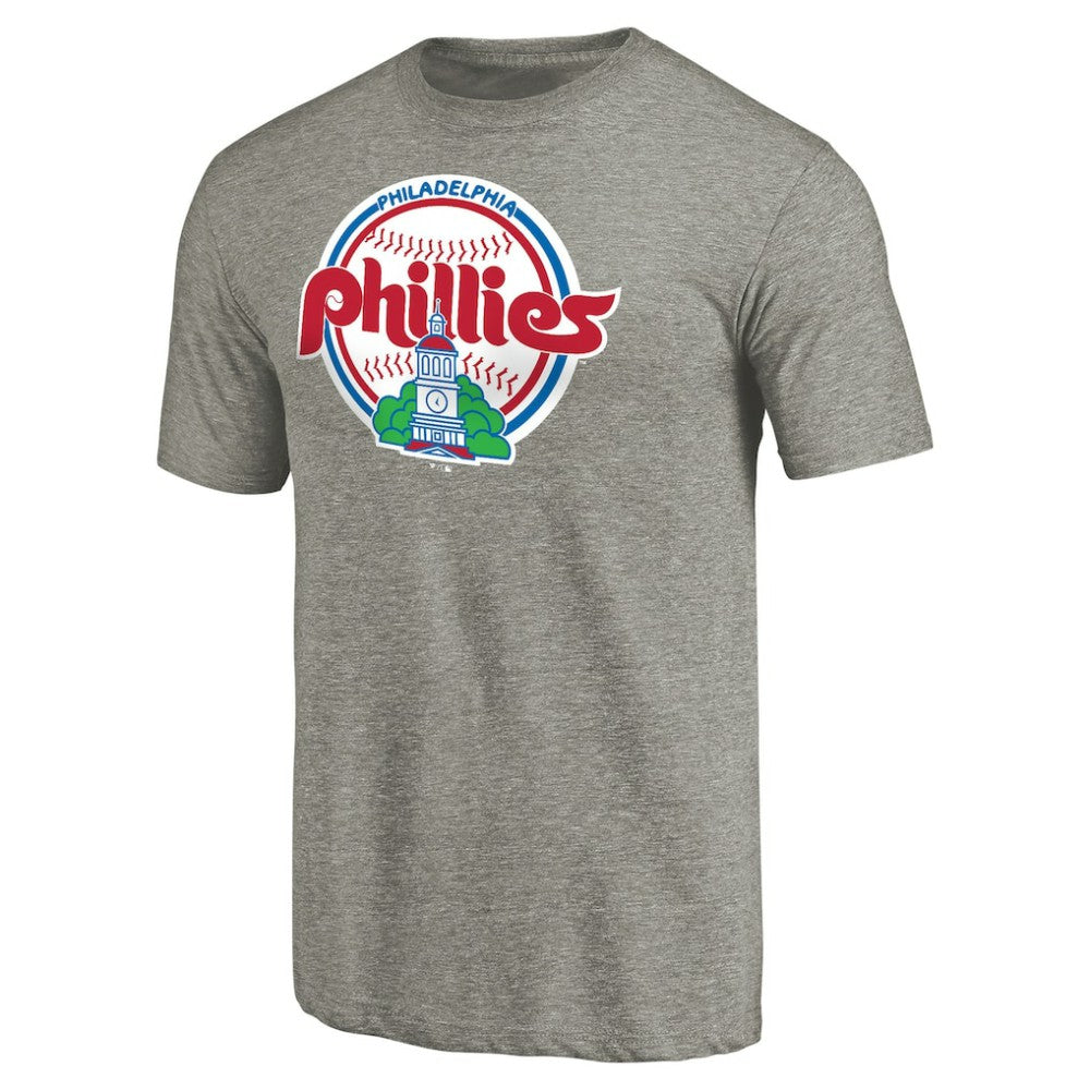 Philadelphia Phillies Cooperstown Collection Forbes Tri-Blend T-Shirt Ash