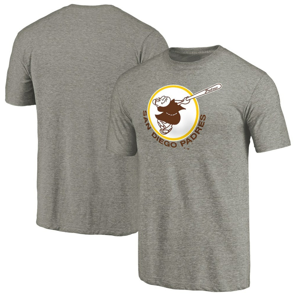 San Diego Padres Cooperstown Collection Forbes Tri-Blend T-Shirt Ash