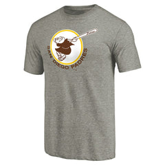 San Diego Padres Cooperstown Collection Forbes Tri-Blend T-Shirt Ash
