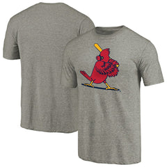 St. Louis Cardinals Cooperstown Collection Forbes Tri-Blend T-Shirt Ash