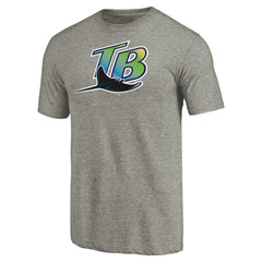 Tampa Bay Rays Cooperstown Collection Forbes Tri-Blend T-Shirt Ash