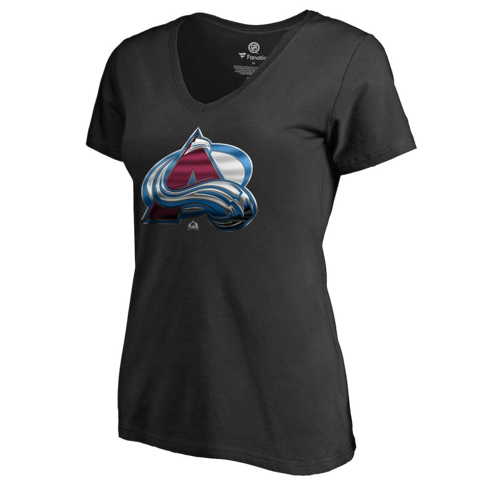 Colorado Avalanche Women's Midnight Mascot V-Neck T-Shirt Black