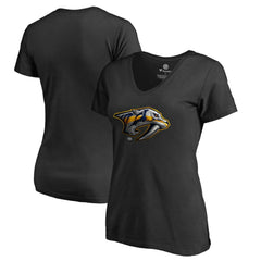 Nashville Predators Women's Midnight Mascot V-Neck T-Shirt Black