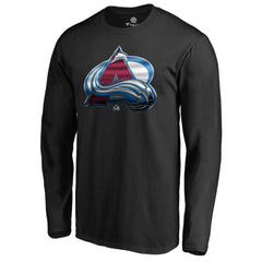 Colorado Avalanche Midnight Mascot Long Sleeve T-Shirt Black
