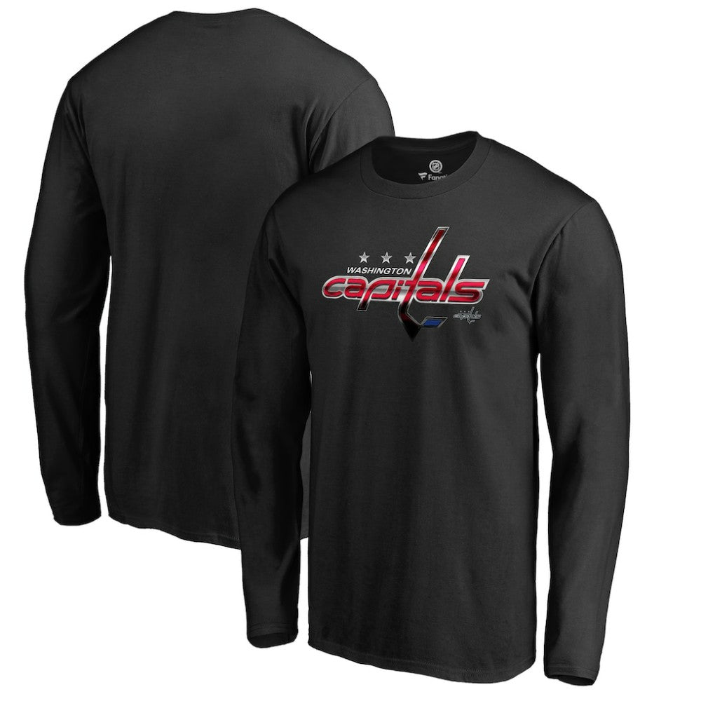 Washington Capitals Midnight Mascot Long Sleeve T-Shirt Black