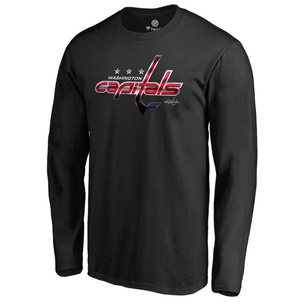 Washington Capitals Midnight Mascot Long Sleeve T-Shirt Black