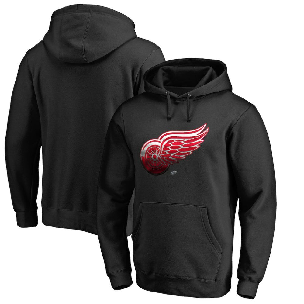 Detroit Red Wings Midnight Mascot Pullover Hoodie Black