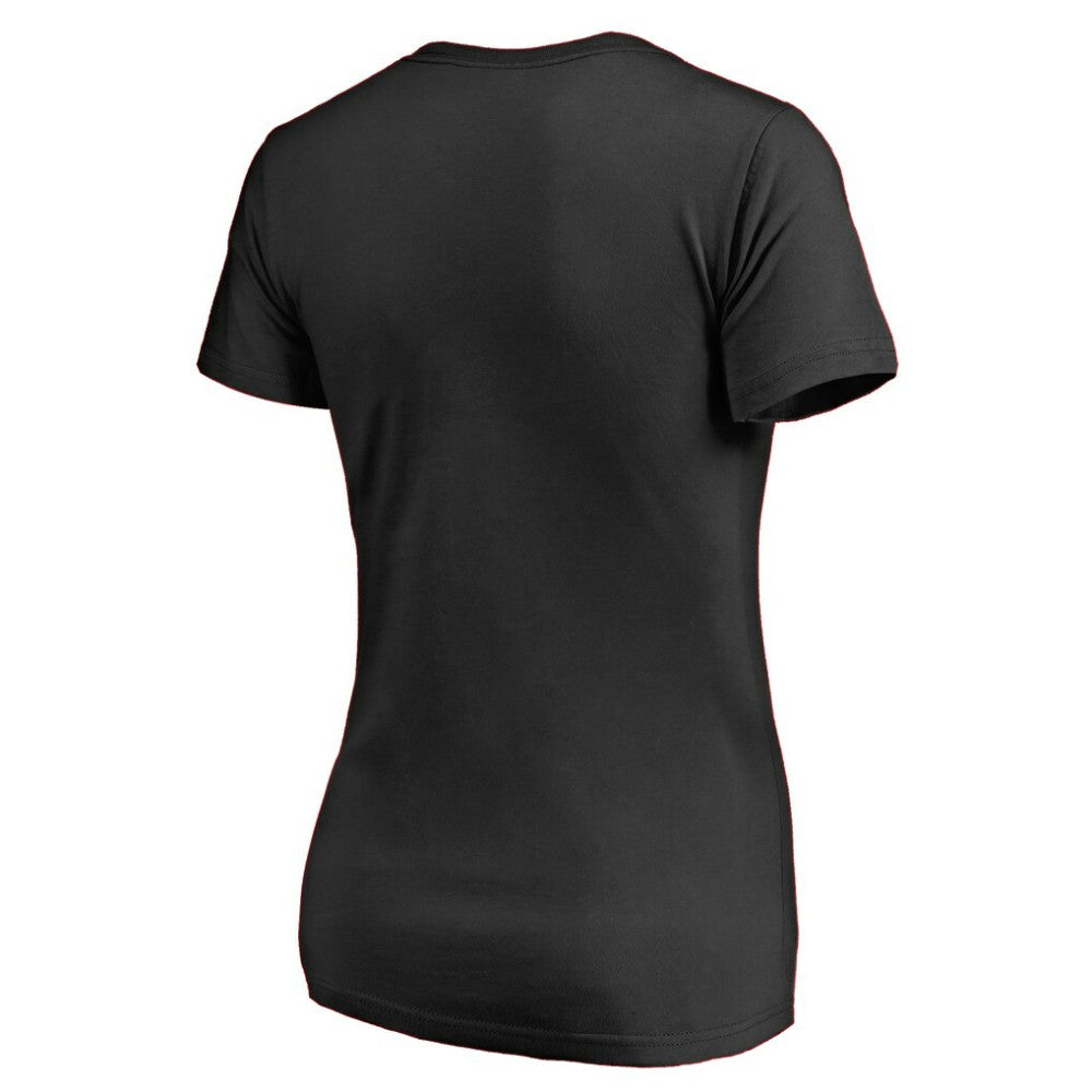 Philadelphia Flyers Women's Splatter Logo V-Neck T-Shirt Black