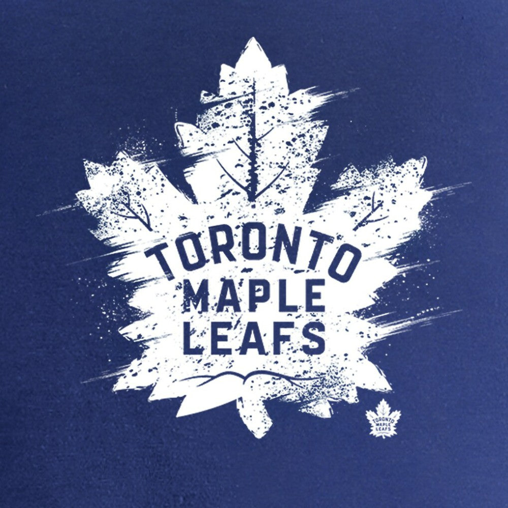 Toronto Maple Leafs Women's Splatter Logo V-Neck T-Shirt Royal