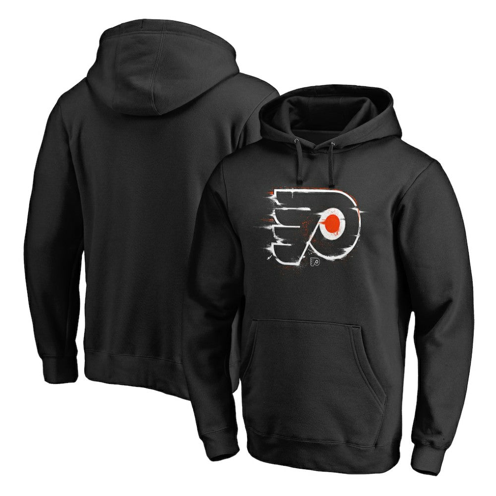 Philadelphia Flyers Splatter Logo Pullover Hoodie Black