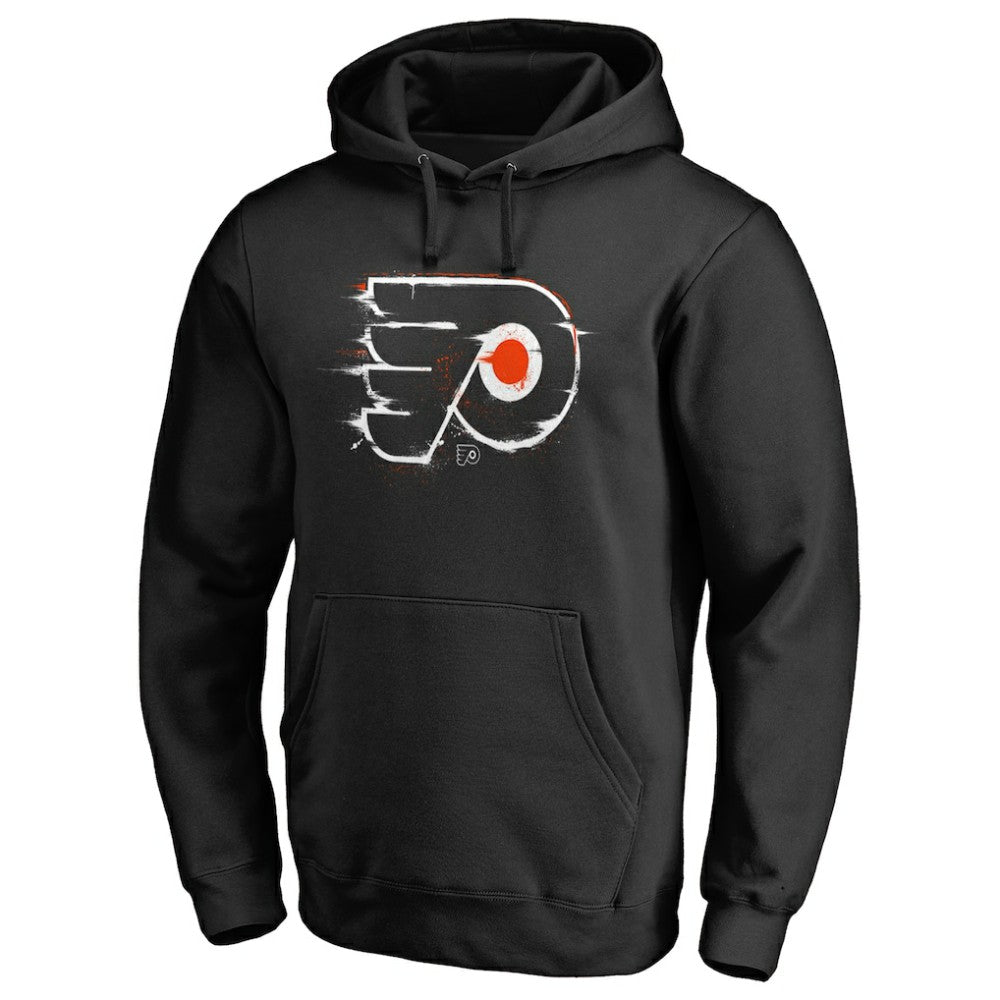Philadelphia Flyers Splatter Logo Pullover Hoodie Black