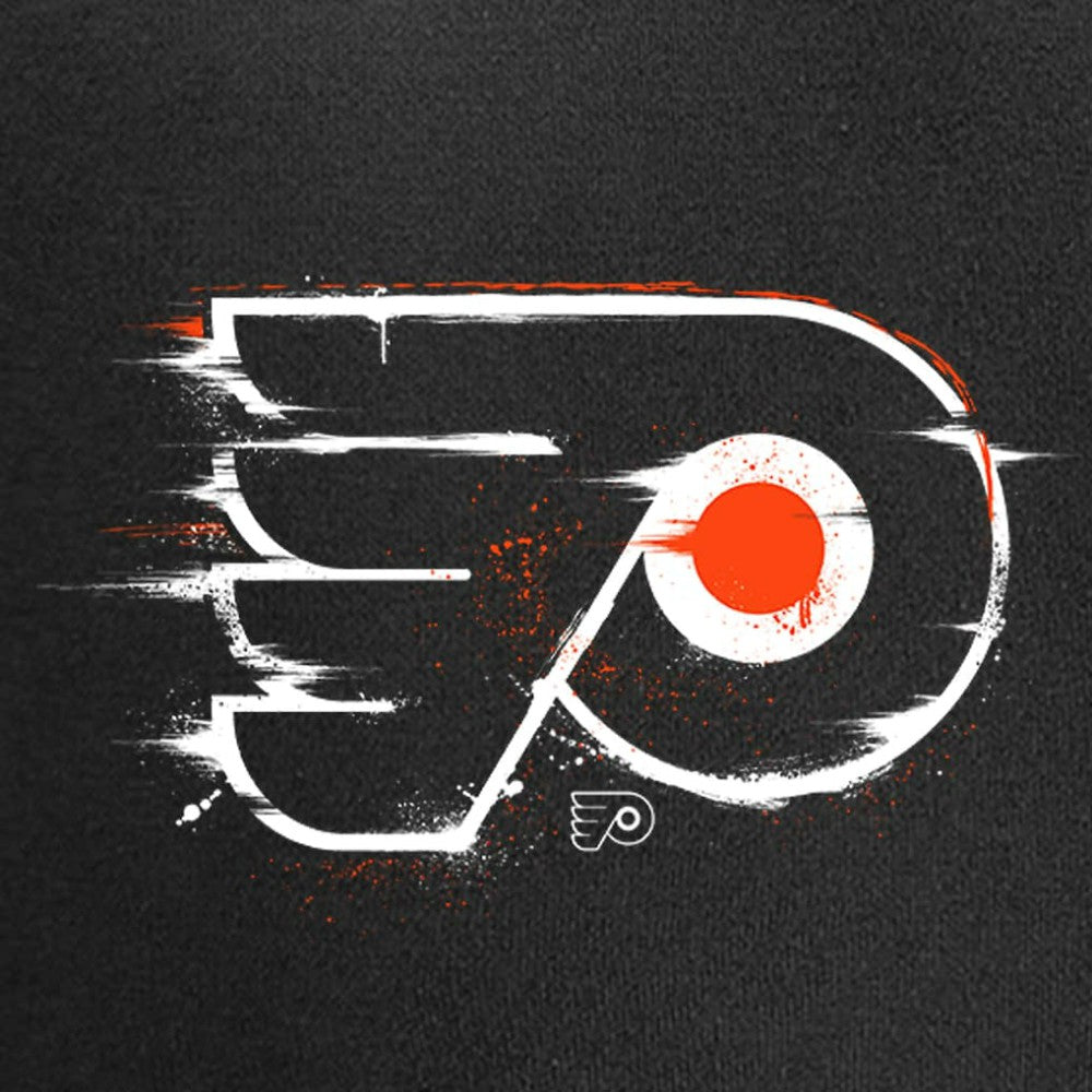 Philadelphia Flyers Splatter Logo Pullover Hoodie Black