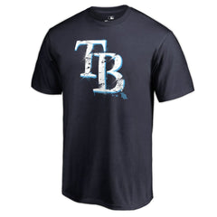 Tampa Bay Rays Splatter Logo T-Shirt Navy
