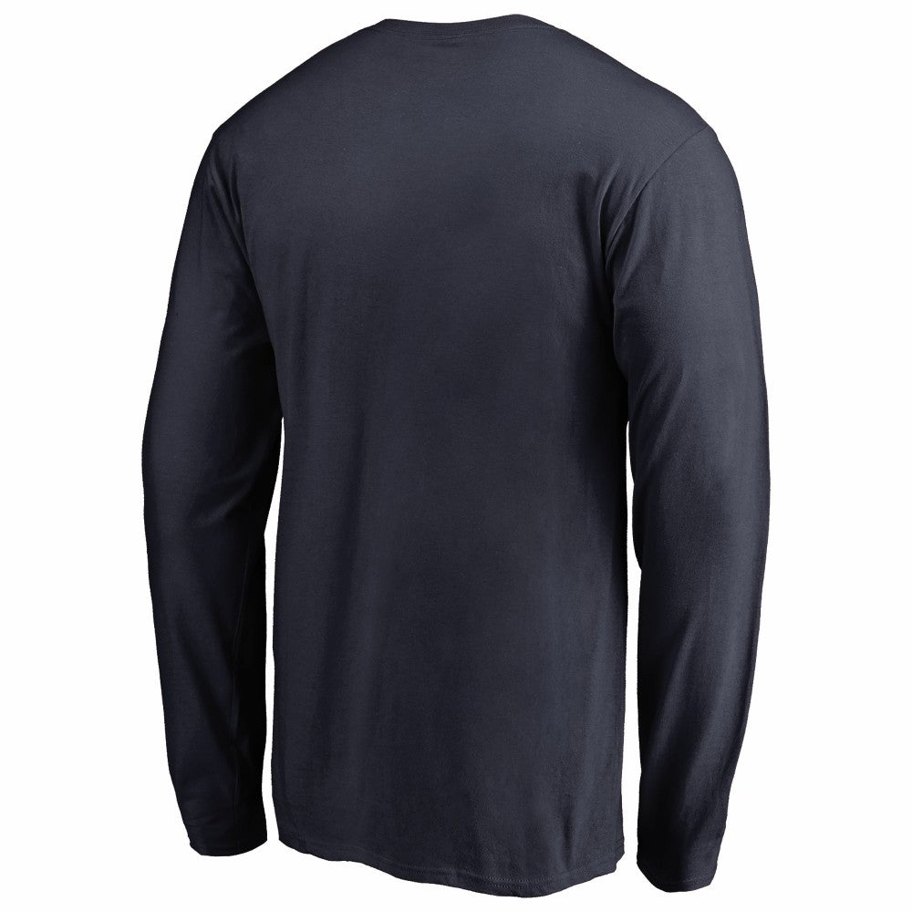 Houston Astros Splatter Logo Long Sleeve T-Shirt Navy
