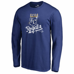 Kansas City Royals Splatter Logo Long Sleeve T-Shirt Royal
