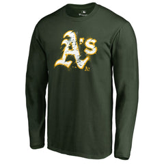 Athletics Splatter Logo Long Sleeve T-Shirt Green
