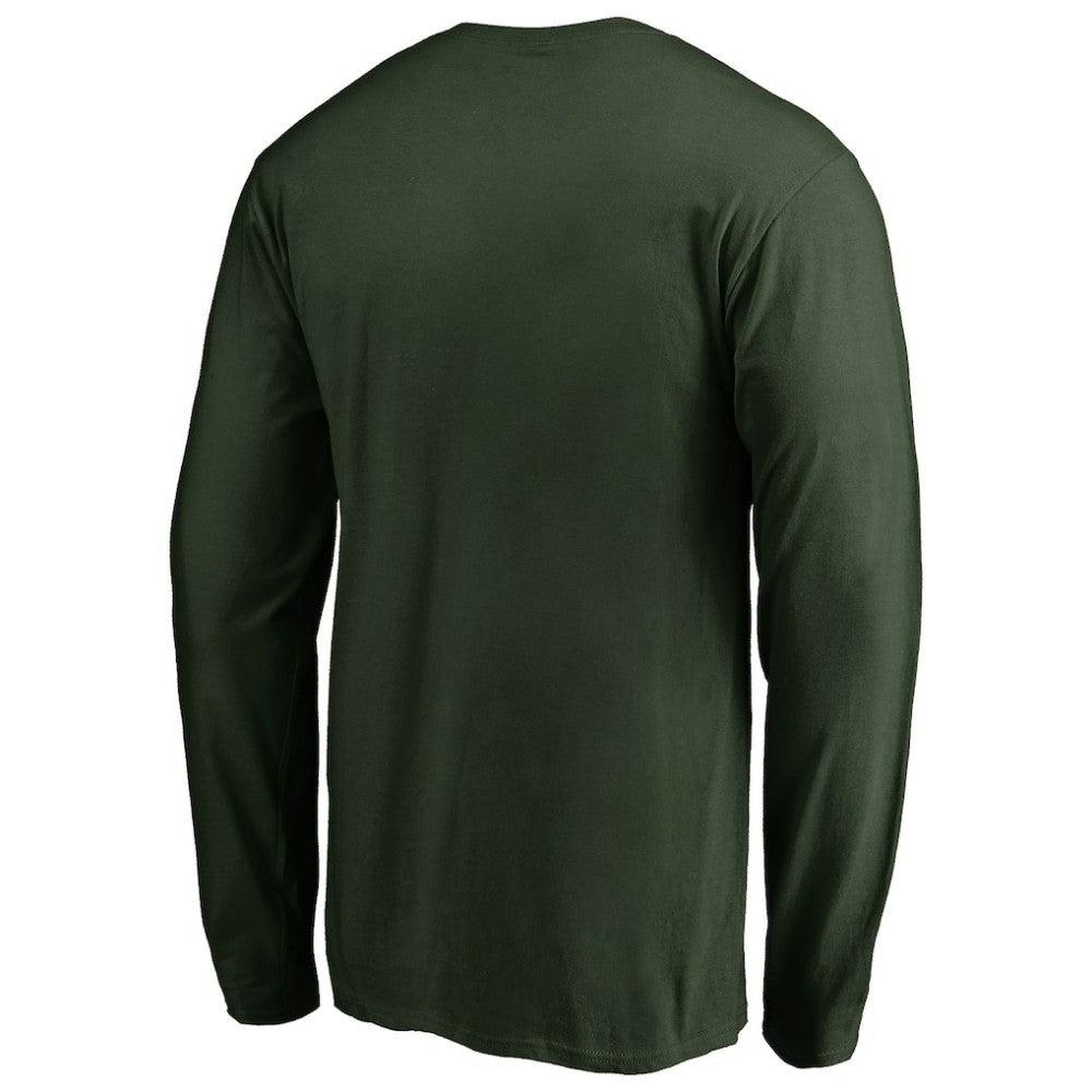 Athletics Splatter Logo Long Sleeve T-Shirt Green