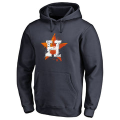 Houston Astros Splatter Logo Pullover Hoodie Navy