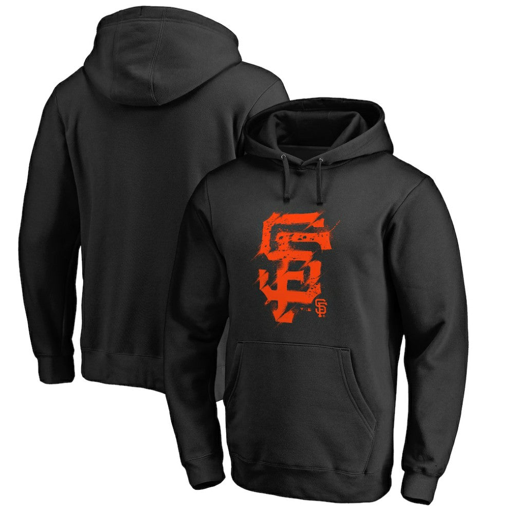 San Francisco Giants Splatter Logo Pullover Hoodie Black