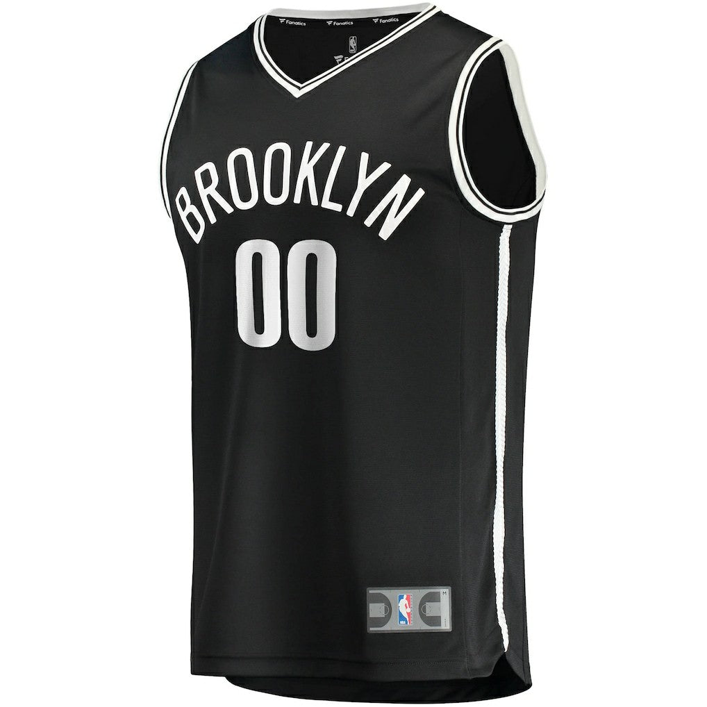 Brooklyn Nets Fast Break Custom Replica Jersey Black - Icon Edition
