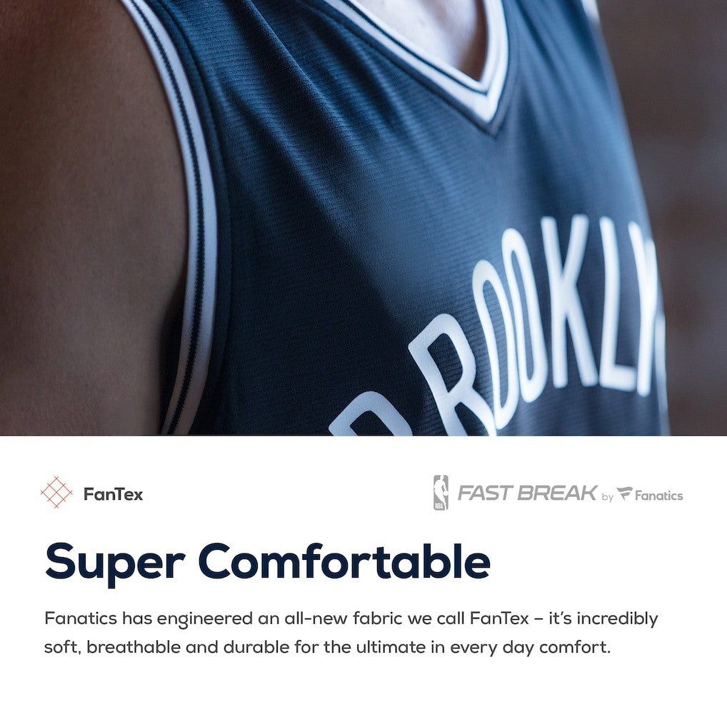 Brooklyn Nets Fast Break Custom Replica Jersey Black - Icon Edition