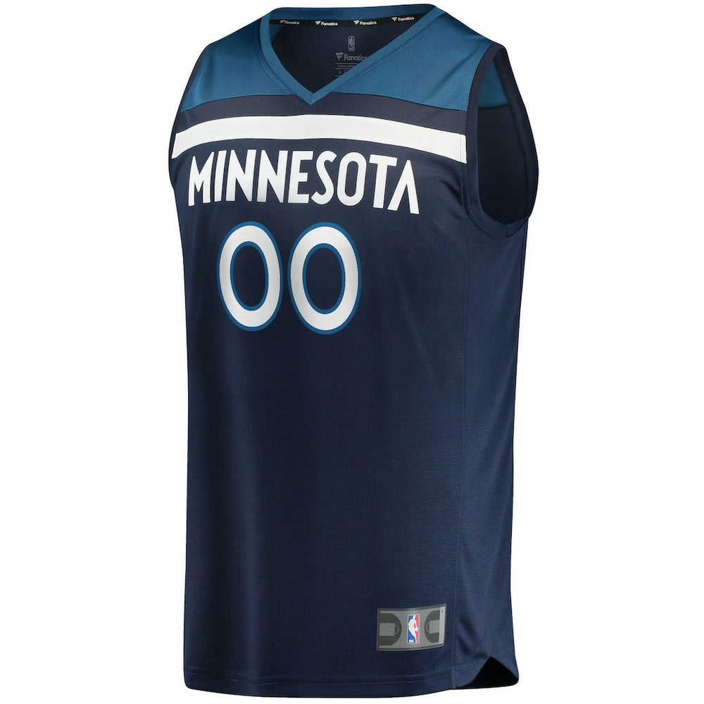 Minnesota Timberwolves Fast Break Custom Replica Jersey Navy - Icon Edition