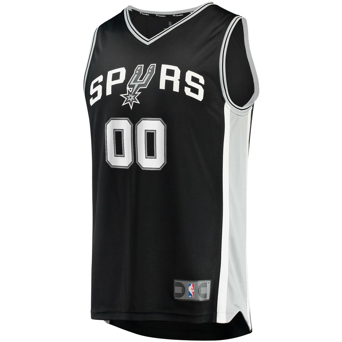 San Antonio Spurs Fast Break Custom Replica Jersey Black - Icon Edition