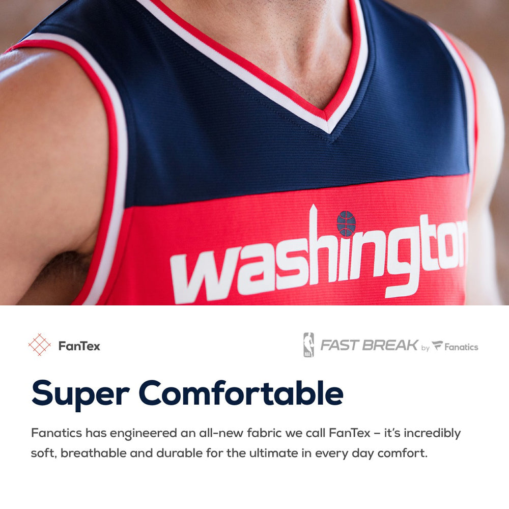 Washington Wizards Fast Break Custom Replica Jersey Red - Icon Edition