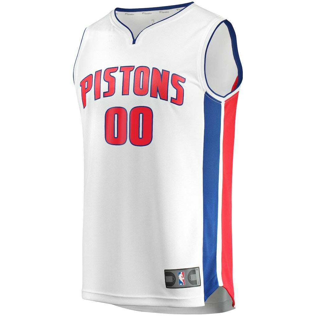 Detroit Pistons Fast Break Custom Replica Jersey White sale - Association Edition