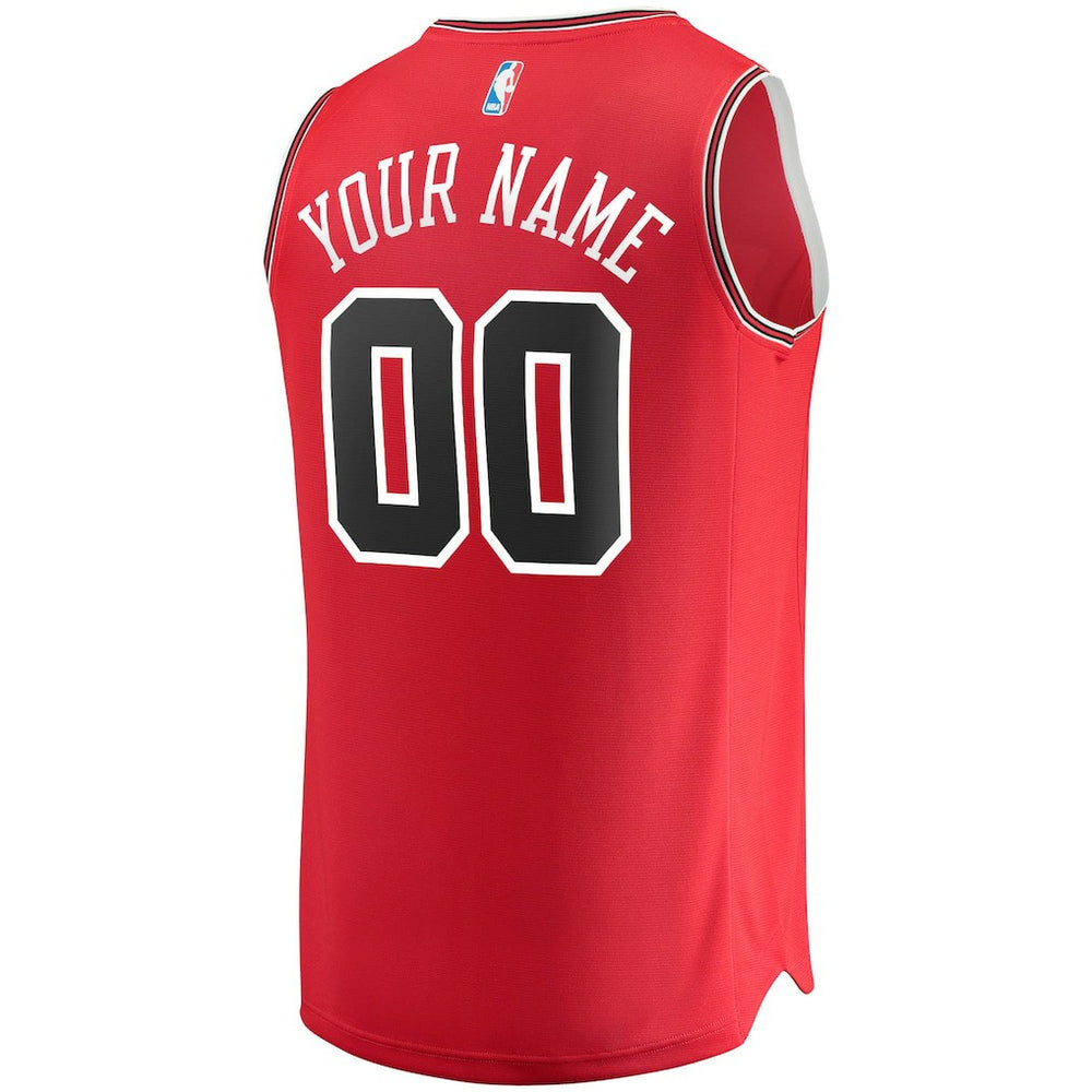 Chicago Bulls Youth Fast Break Custom Replica Jersey Red sale - Icon Edition