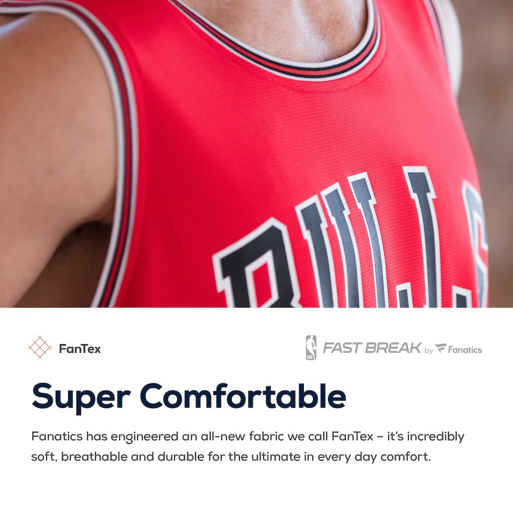 Chicago Bulls Youth Fast Break Custom Replica Jersey Red sale - Icon Edition