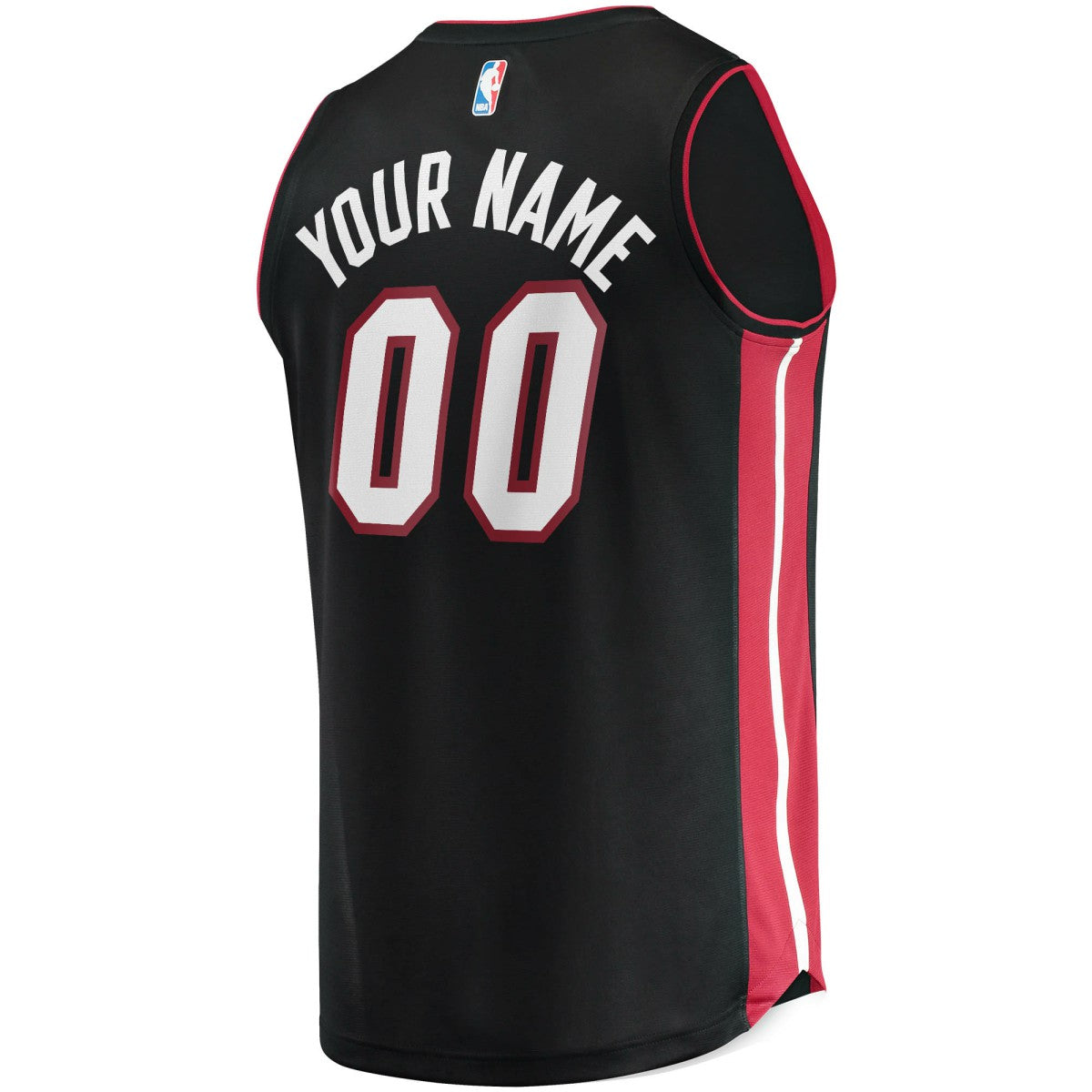 Miami Heat Youth Fast Break Custom Replica Jersey Black - Icon Edition