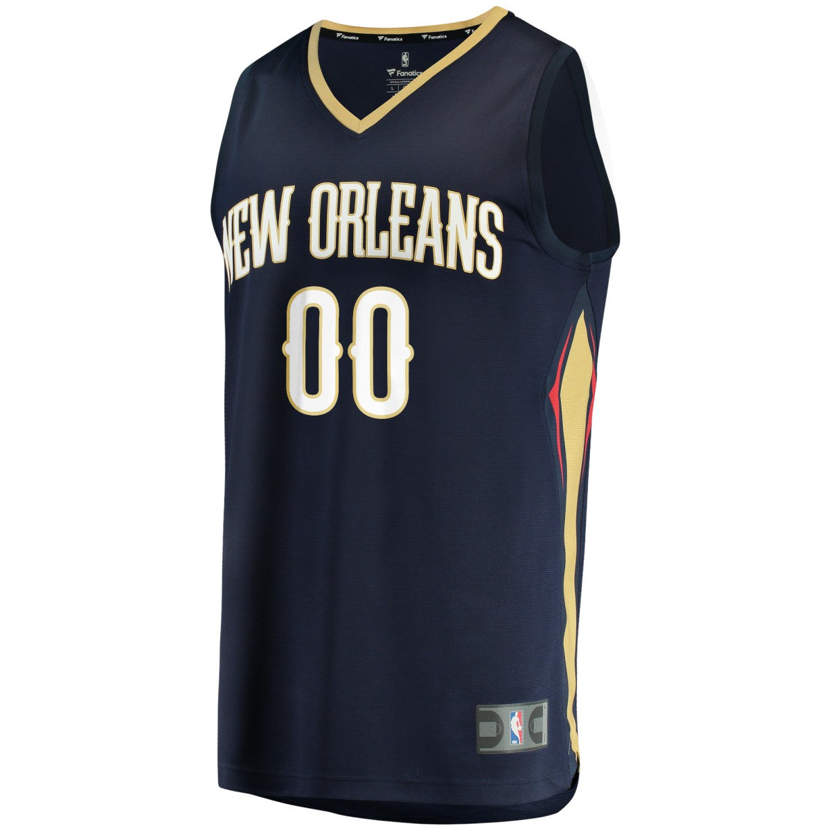 New Orleans Pelicans Youth Fast Break Custom Jersey - Navy - Icon Edition