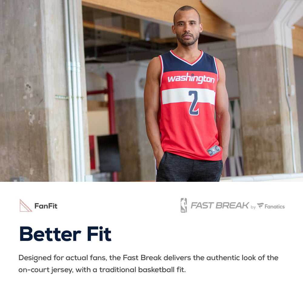 Washington Wizards Youth Fast Break Custom Replica Jersey Red - Icon Edition