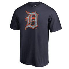 Detroit Tigers Static Logo T-Shirt Navy