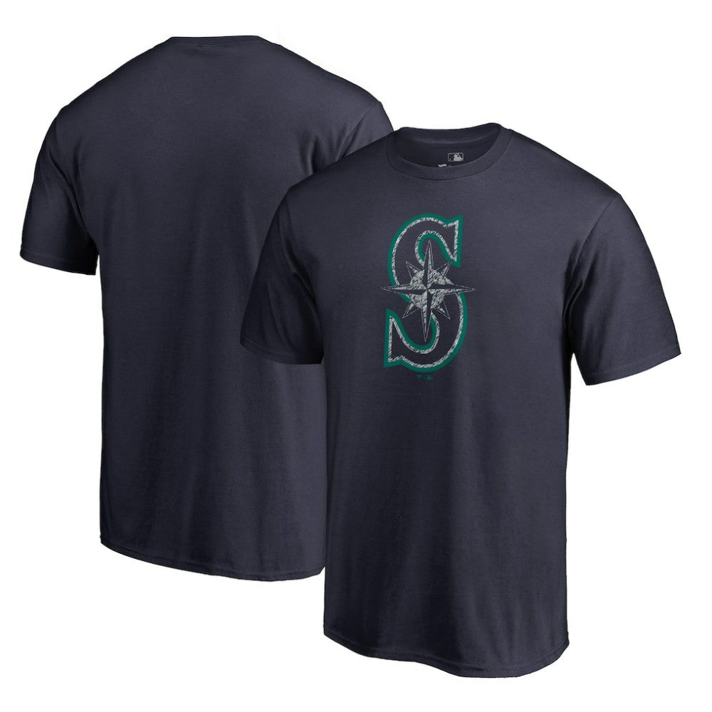 Seattle Mariners Static Logo T-Shirt Navy