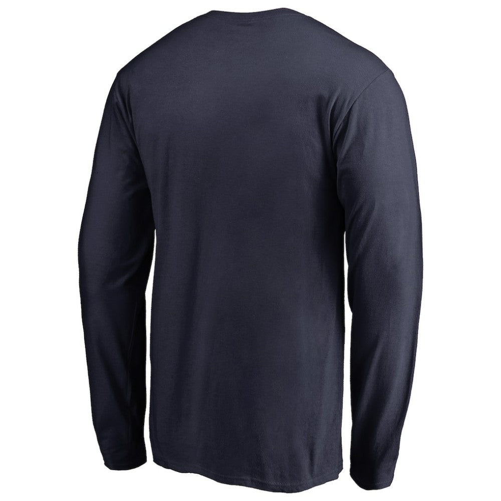 Atlanta Braves Static Logo Long Sleeve T-Shirt Navy
