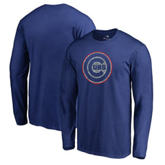 Chicago Cubs Static Logo Long Sleeve T-Shirt Royal