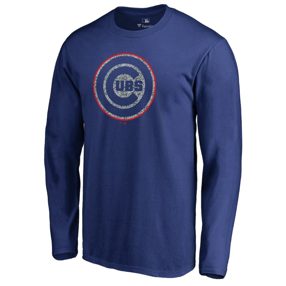 Chicago Cubs Static Logo Long Sleeve T-Shirt Royal
