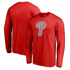 Philadelphia Phillies Static Logo Long Sleeve T-Shirt Red