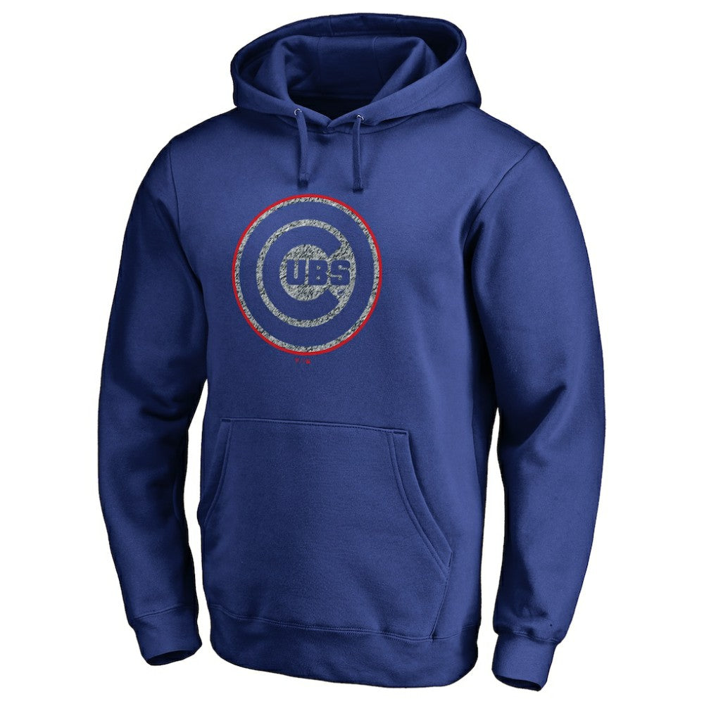 Chicago Cubs Static Logo Pullover Hoodie Royal