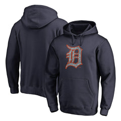 Detroit Tigers Static Logo Pullover Hoodie Navy