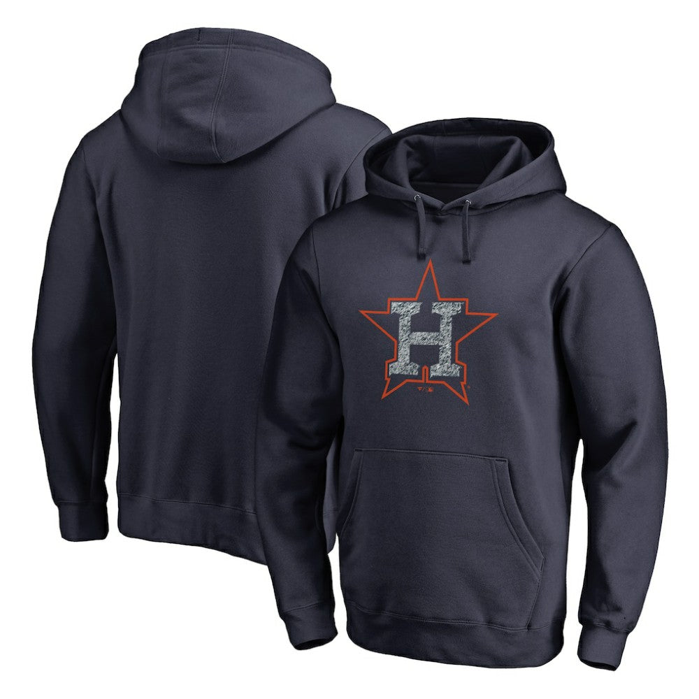 Houston Astros Static Logo Pullover Hoodie Navy