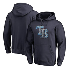 Tampa Bay Rays Static Logo Pullover Hoodie Navy